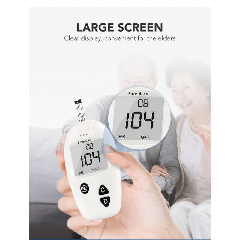 เครื่องวัดระดับน้ำตาลในเลือด SINOCARE รุ่น SAFE ACCU 0070061003012